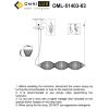 Люстра подвесная Omnilux Paglio (Паглио) OML-51403-03
