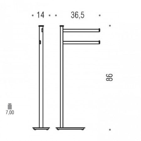 Стойка Colombo Units B9103.NM