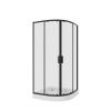 Душевой уголок Niagara Nova 68860811BLACK 80х80 стекло прозрачное профиль черный без поддона