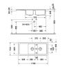 Кухонная мойка Duravit Cassia 7513111900 115х50 цвет бежевый
