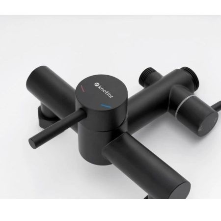 Душевая стойка Knotlor SS-06/2 настенная цвет черный