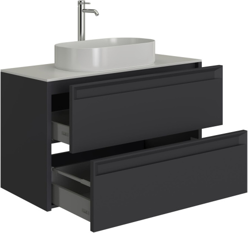 Тумба под раковину Allen Brau Fantasy 2.0 1.11001.AM 2.0 80х46х62 подвесная цвет черный