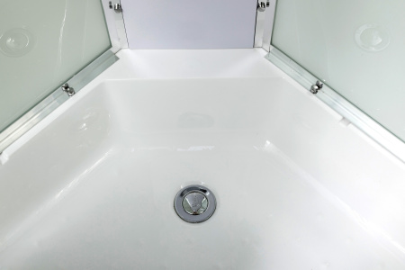 Душевая кабина AvaCan EM3011GM+EL 110х110 четверть круга с крышей ориентация универсальная