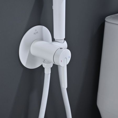 Гигиенический душ со смесителем Rose R235C белый