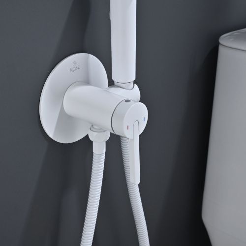 Гигиенический душ со смесителем Rose R235C белый - фото 5