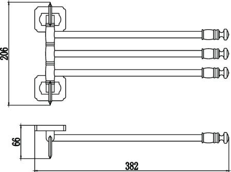 Полотенцедержатель Savol S-006403