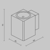 Уличный настенный светильник Maytoni Outdoor Block (Блок) O507WL-L5W3K