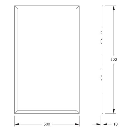 Зеркало Evoform Comfort BY 0904 30х50 подвесное