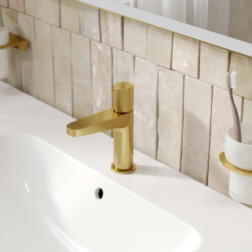 Смеситель WasserKRAFT Schunter 8200 8203 на раковину золото без термостата - фото 4