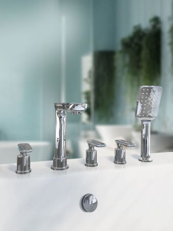 Смеситель для ванны AltroBagno Aperto AltroBagnoAperto020102Cr встраиваемый в стену хром