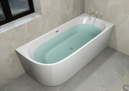 Ванна акриловая Cerutti SPA CT10091 170х75 отдельностоящая асимметричная с ножками