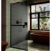 Душевая перегородка Maybah Glass MGD-723-6у 69х195 стекло тонированное профиль черный