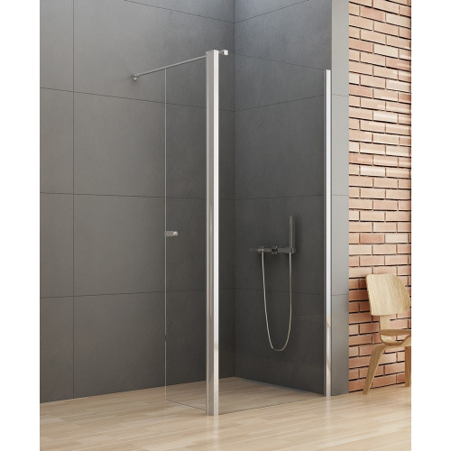 Душевая перегородка New Trendy NEW SOLEO Chrome K-0344 90х195 стекло прозрачное профиль хром глянцевый - фото 2 Душевая перегородка New Trendy NEW SOLEO Chrome K-0344 90х195 стекло прозрачное профиль хром глянцевый - фото 2