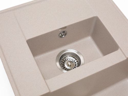 Кухонная мойка Grandex Aqua 600113 78х50 цвет бежевый поверхность матовая - фото 5