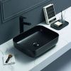 Раковина керамическая Art&Max AM-78109-MB 50х40 накладная цвет черный