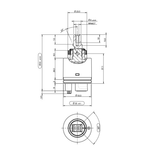 Картридж для смесителя LeMark LM8600P-BL - фото 3