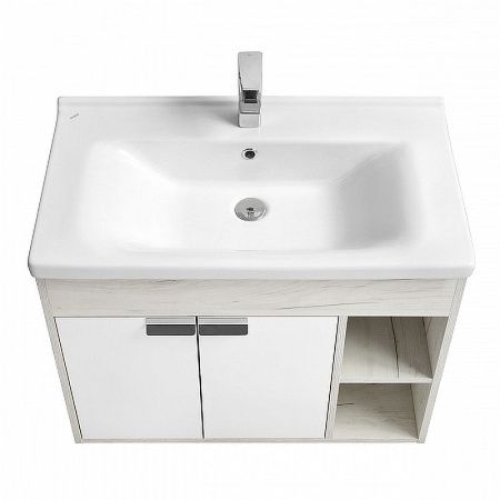 Тумба под раковину Aquaton Флай 1A237401FAX10 80х40 подвесная цвет бежевый