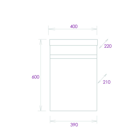 Тумба под раковину Onika Милтон 104007 39х21х56 подвесная