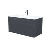 Тумба с раковиной Iddis Oxford Neo OXN10D0i95K 100х50 подвесная цвет серый
