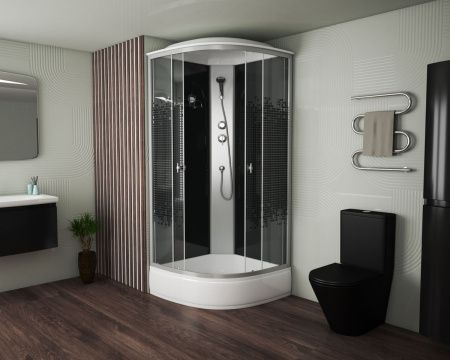 Душевая кабина Niagara Eco 3504 90х90 четверть круга с крышей ориентация универсальная