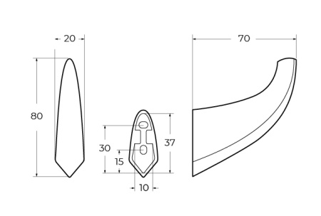 Крючок CEZARES LINER LINER-HK-GM