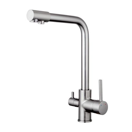 Смеситель для кухни Shevanik S328L на мойку сатин - фото 2