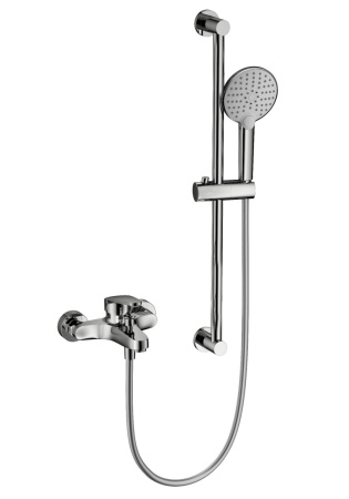 Душевой гарнитур со смесителем Wonzon & Woghand WW-C2501-CR настенный хром