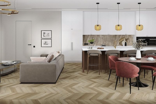 Кварцвиниловая плитка Damy Floor CHEVRON LVT DF05-Ch-LVT Сен-Жермен - фото 5