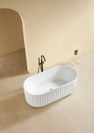 Ванна акриловая Arrow AH17001TQ 170х80 отдельностоящая овальная с ножками