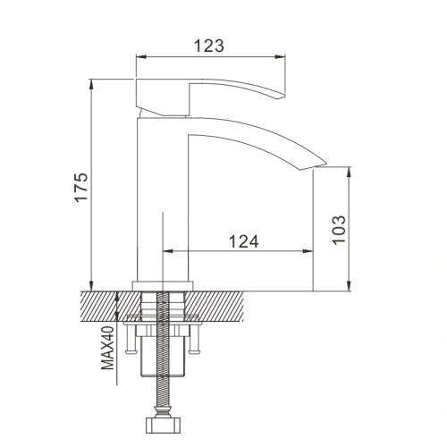 Смеситель Rose R1501F на раковину белый/хром - фото 3