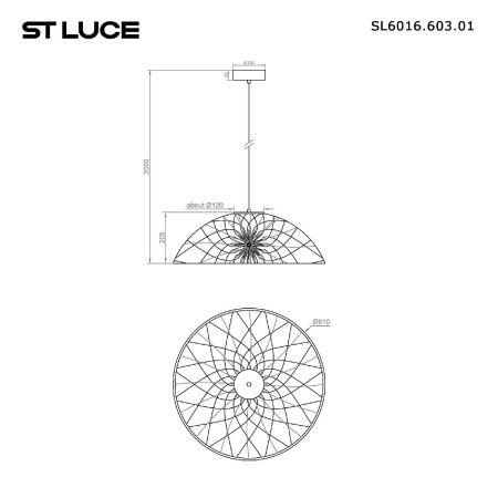 Светильник подвесной ST Luce Bound (Боунд) SL6016.603.01