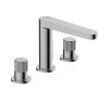 Смеситель для раковины Wasserkraft Tauber 6400 6435 встраиваемый в стену никель