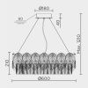Люстра подвесная Modelux ML.7445.600 GD