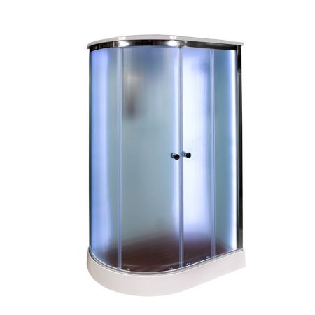 Душевая кабина AvaCan D012SRLED 120х90 асимметричная с крышей ориентация правая