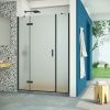 Душевая дверь Vegas-Glass AFP-F Retta AFP-F Retta 140 02М 10 L 140х200 стекло матовое профиль черный