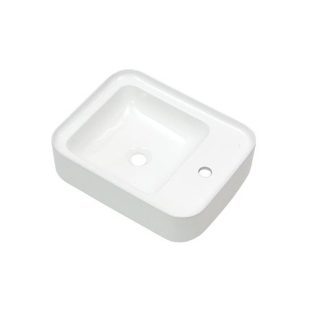 Раковина из сантехнического фарфора Melana 320309-805 50х40 накладная цвет белый 1 отверстие под смеситель