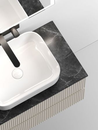 Тумба под раковину Sancos SNOB T SNT80CE 80х40 подвесная цвет бежевый