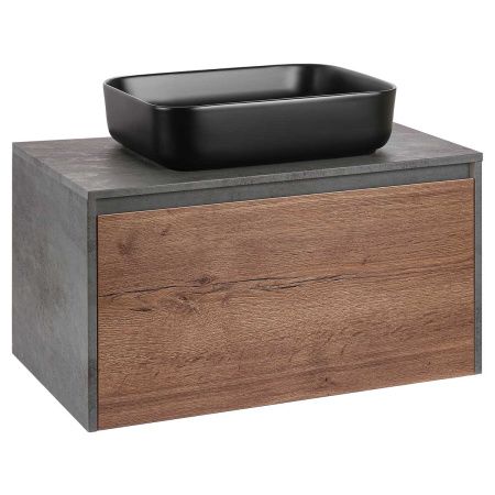 Тумба под раковину Vincea Mesa VMC-2MS800TB 80х50 подвесная цвет коричневый