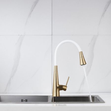 Смеситель для кухни Rose R213G на мойку золото