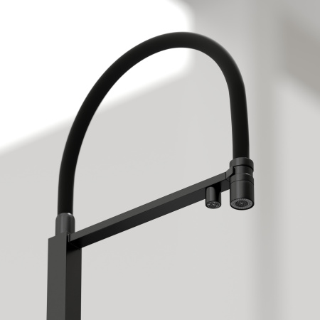 Смеситель для кухни Sancos Moro SC4006MB на мойку черный матовый/черный