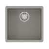 Кухонная мойка LeMark Sinara 440-u 9910069 44х42 цвет серый поверхность матовая