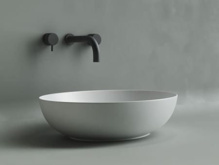 Раковина из сантехнического фарфора Ceramica Nova ELEMENT CN6017MW 50х40 накладная цвет белый без отверстий под смеситель