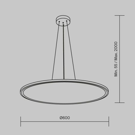 Светильник подвесной Maytoni Cosmos Modern MOD057PL-L54W4K