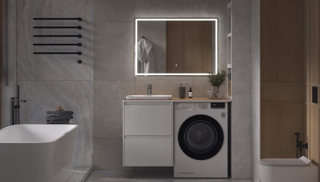 Раковина из фаянса Velvex E408D 52х34 полувстраиваемая цвет белый без отверстий под смеситель