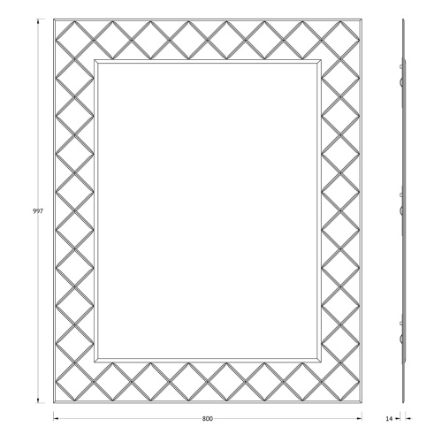 Зеркало в ванную Evoform Florentina BY 5004 80х100 цвет серый - фото 2
