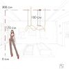 Светильник подвесной Loft It Thread 10388P/C Brass