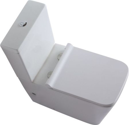 Чаша унитаза напольная Logan 00261952 цвет белый с сиденьем микролифт без бачка безободковая каскадный смыв