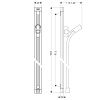 Душевая штанга Hansgrohe Unica 27640000 хром