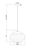 Светильник подвесной Maytoni Ruche (Рюш) P079PL-01SG