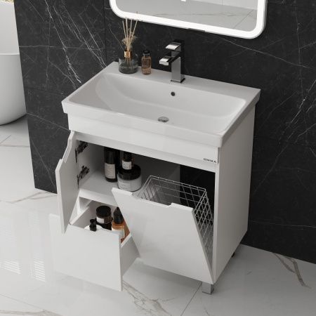 Тумба под раковину Onika Айленд 107062 70х40 напольная цвет белый